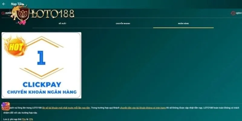 Nhà cái Loto188 đem đến nhiều cách thức giao dịch cho người chơi